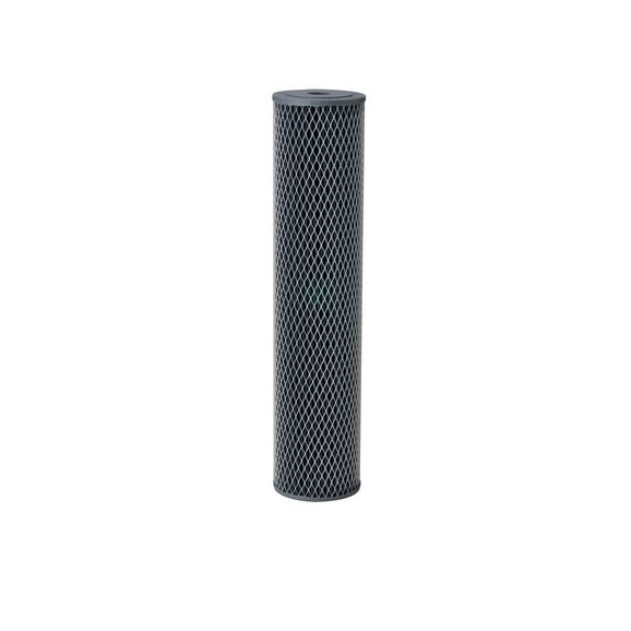 Impregnated cellulose carbon filter cartridge